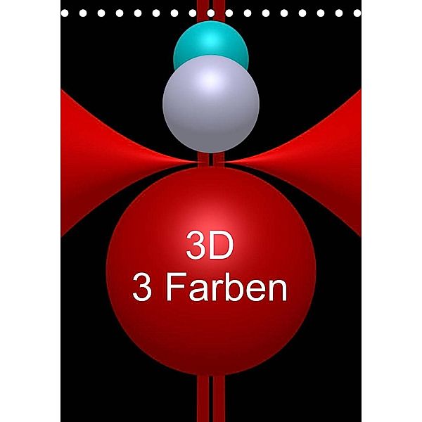 3D - 3 Farben (Tischkalender 2023 DIN A5 hoch), Issa Bild