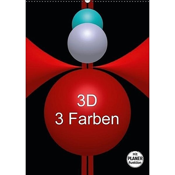 3D - 3 Farben (Wandkalender 2017 DIN A2 hoch), Issa Bild