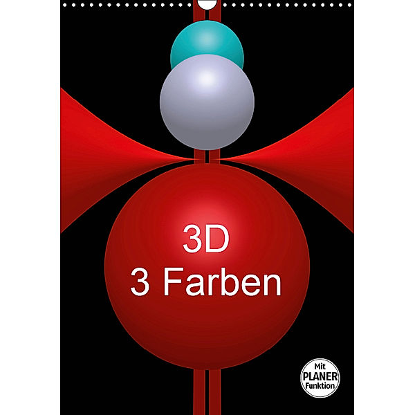 3D - 3 Farben (Wandkalender 2019 DIN A3 hoch), Issa Bild