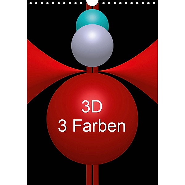 3D - 3 Farben (Wandkalender 2019 DIN A4 hoch), Issa Bild