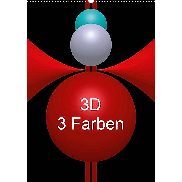 3D - 3 Farben (Wandkalender 2020 DIN A2 hoch), Issa Bild