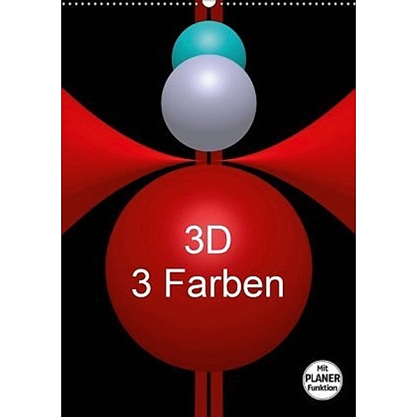 3D - 3 Farben (Wandkalender 2020 DIN A2 hoch), Issa Bild