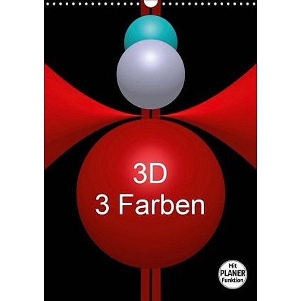 3D - 3 Farben (Wandkalender 2020 DIN A3 hoch), Issa Bild