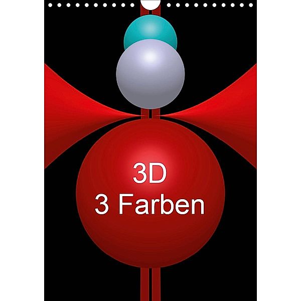 3D - 3 Farben (Wandkalender 2020 DIN A4 hoch), Issa Bild