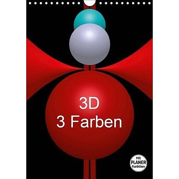 3D - 3 Farben (Wandkalender 2020 DIN A4 hoch), Issa Bild