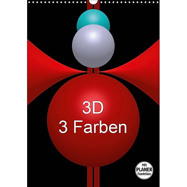 3D - 3 Farben (Wandkalender 2021 DIN A3 hoch), Issa Bild