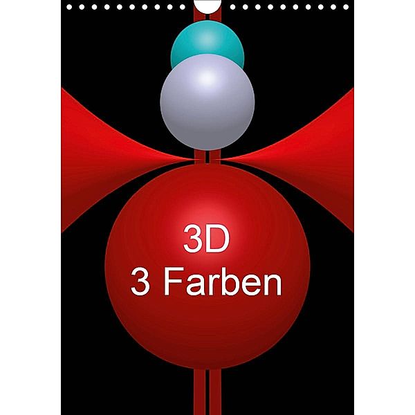 3D - 3 Farben (Wandkalender 2021 DIN A4 hoch), Issa Bild