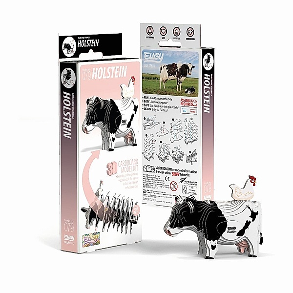 Carletto Deutschland, Eugy 3D Bastelset Holstein Kuh (MQ6)