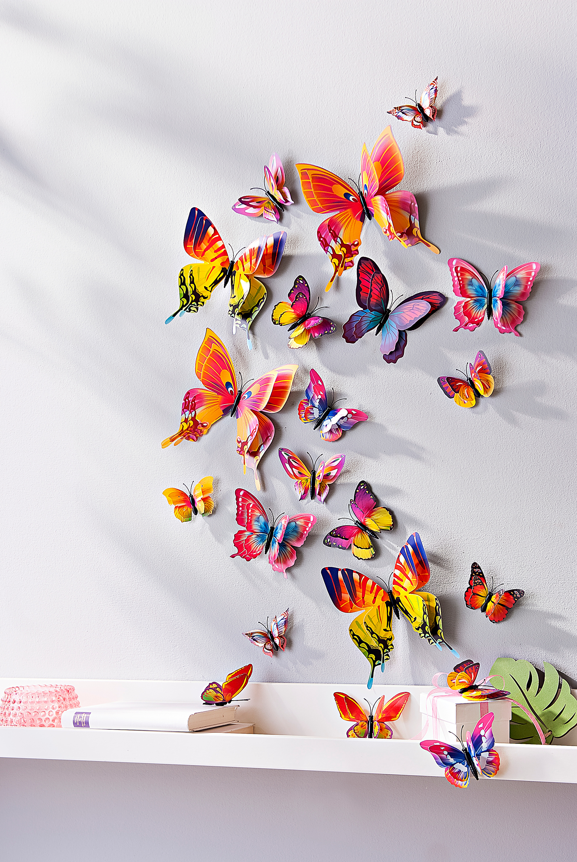3D-Deko-Schmetterlinge Colori, 24-teilig bestellen
