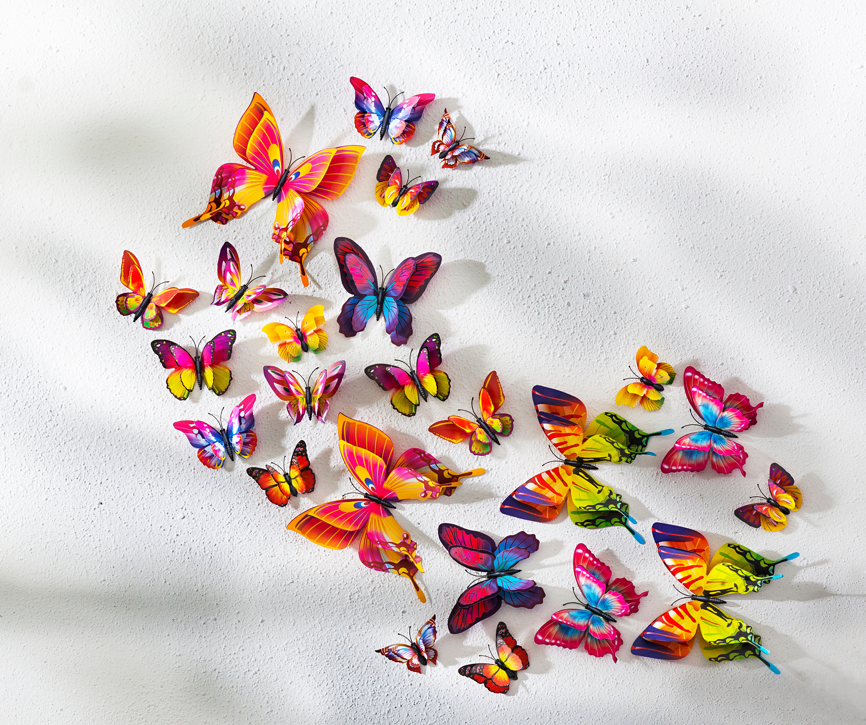 12 Schmetterling Magnete Kühlschrankmagnet Schmetterlinge Deko Geschenk Pinwand 