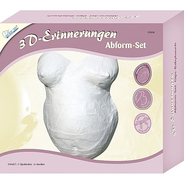 3D-Erinnerungen Gips-Abdruck