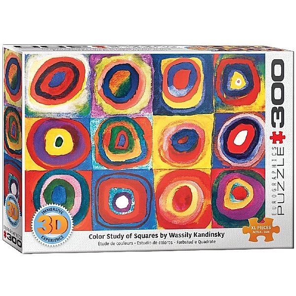 Eurographics 3D - Farbstudie Quadrate von Wassily Kandinsky (Puzzle), Wassily Kandinsky