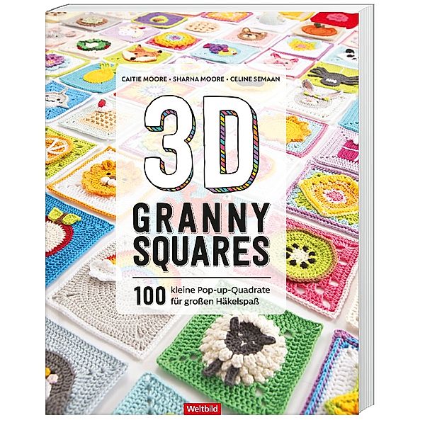3D-Granny-Squares, Celine Semaan, Caitie Moore, Sharna Moore