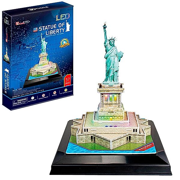 3D LED Puzzle Freiheitsstatue