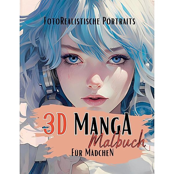 3D Manga Malbuch für Mädchen, Lucy´s Manga Malbücher