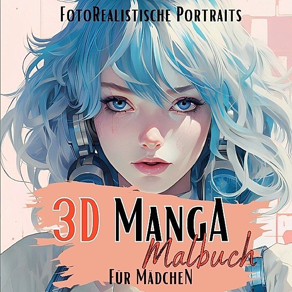 3D Manga Malbuch für Mädchen, Lucy´s Manga Malbücher