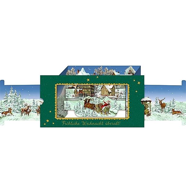 3D-Panoramakarte - Weihnachtsdorf