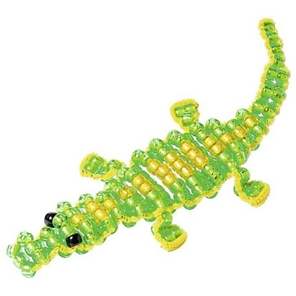 3D-Perlentier Krokodil