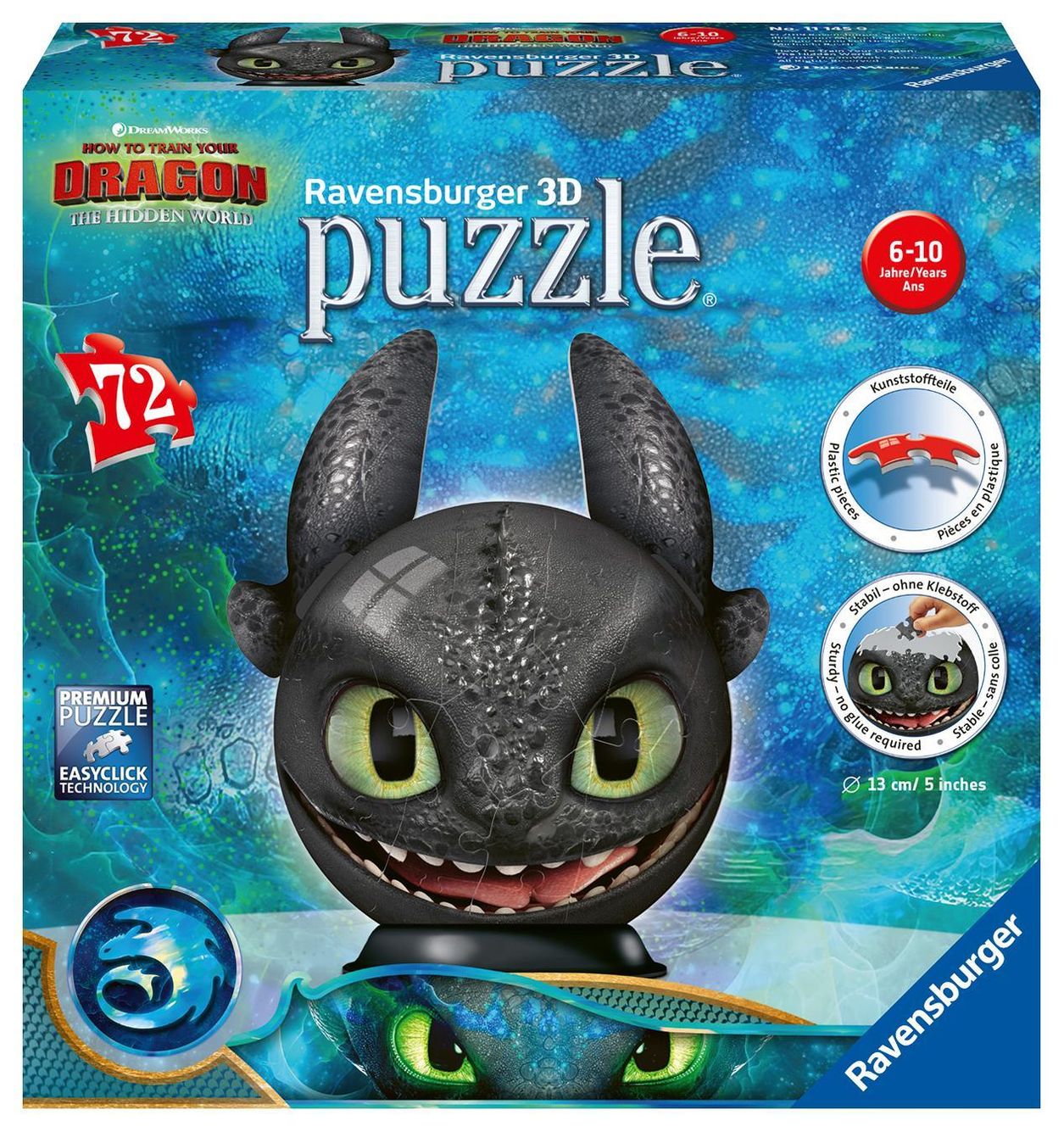 3D-Puzzle DRAGONS 3 – OHNEZAHN MIT OHREN 72-teilig kaufen