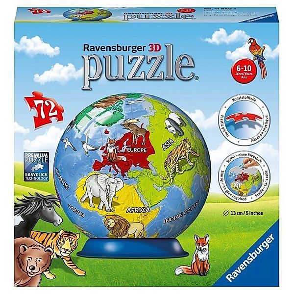 Ravensburger Verlag 3D-Puzzle KINDERERDE 73-teilig