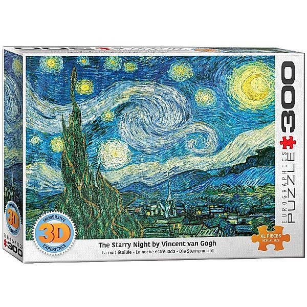 Eurographics 3D - Sternennacht von Vincent van Gogh (Puzzle), Vincent Van Gogh