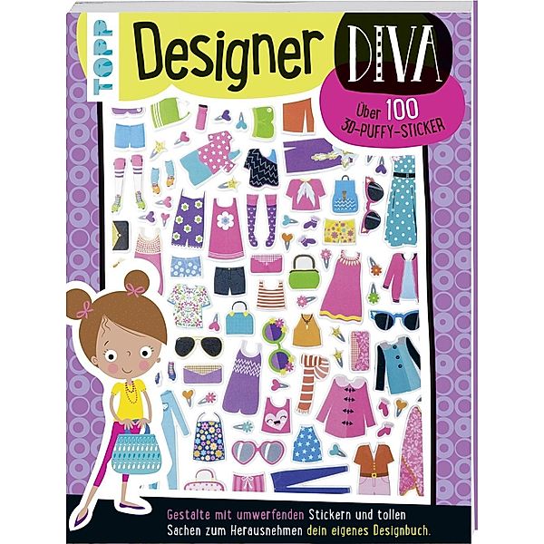 3D-Sticker- und Rätselbuch: Designer Diva, frechverlag