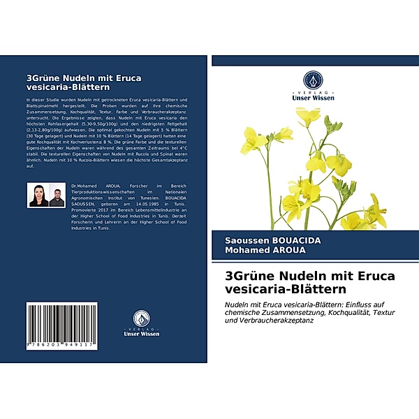 3Grüne Nudeln mit Eruca vesicaria-Blättern, Saoussen Bouacida, Mohamed Aroua
