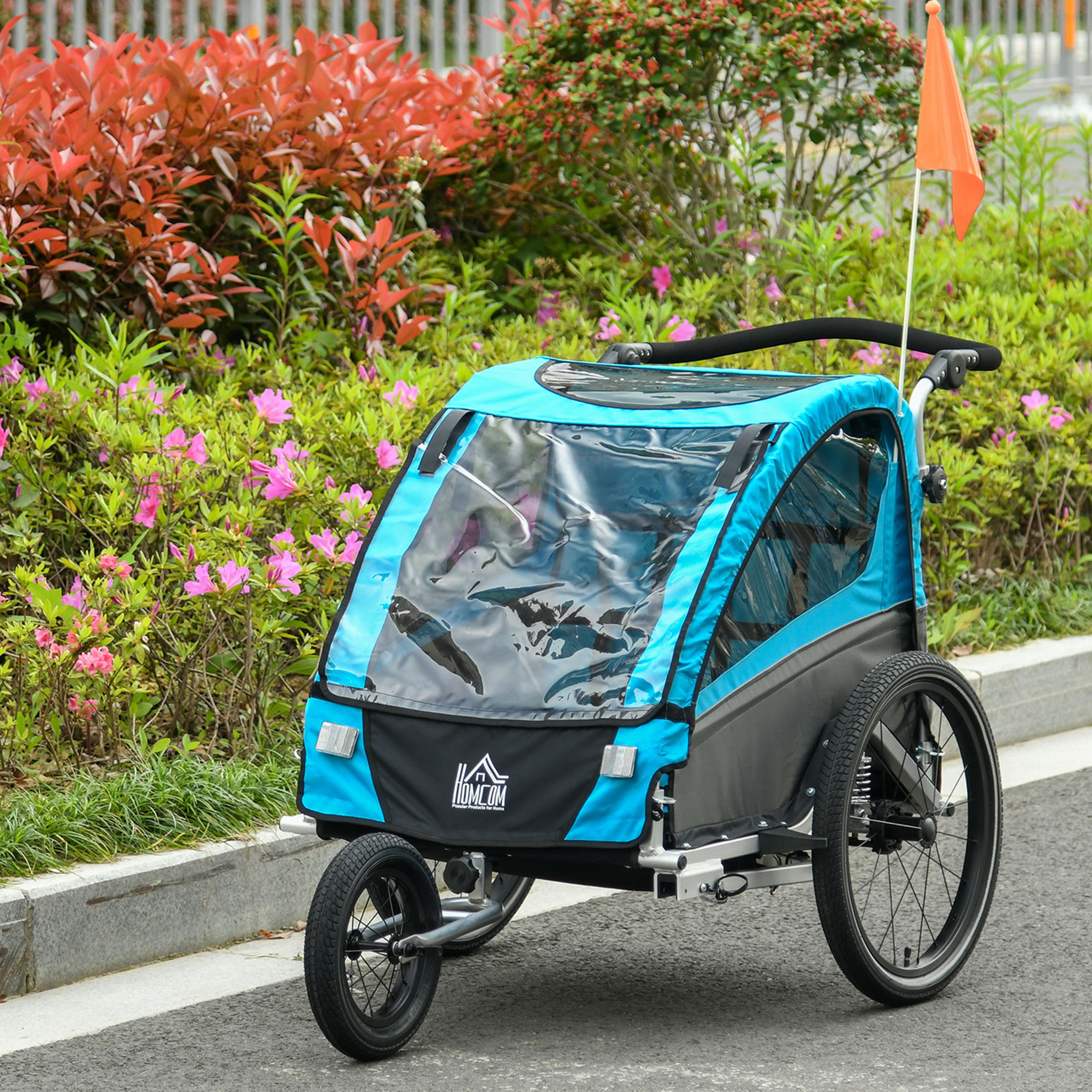 3in1 Kinderwagen auch als Jogger und Fahrradanhänger Farbe: blau |  Weltbild.de