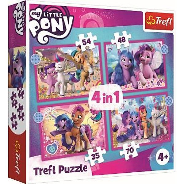 4 in 1 Puzzle 35, 48, 54, 70 Teile - My little Pony (Kinderpuzzle)