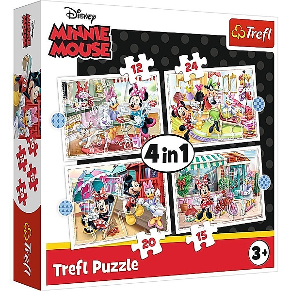Trefl 4 in 1 Puzzle - Disney Minnie Mouse (Kinderpuzzle)