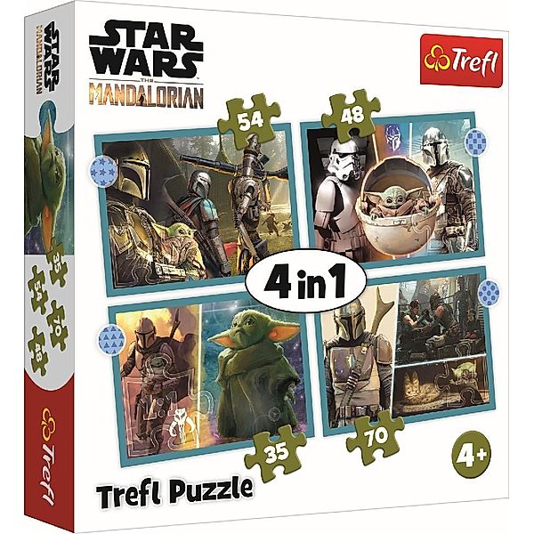 Trefl 4 in 1 Puzzle - Star Wars (Kinderpuzzle)