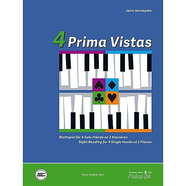 4 Prima Vistas, für 4 Solo-Hände an 2 Klavieren, 2 Hefte, Jairo Geronymo