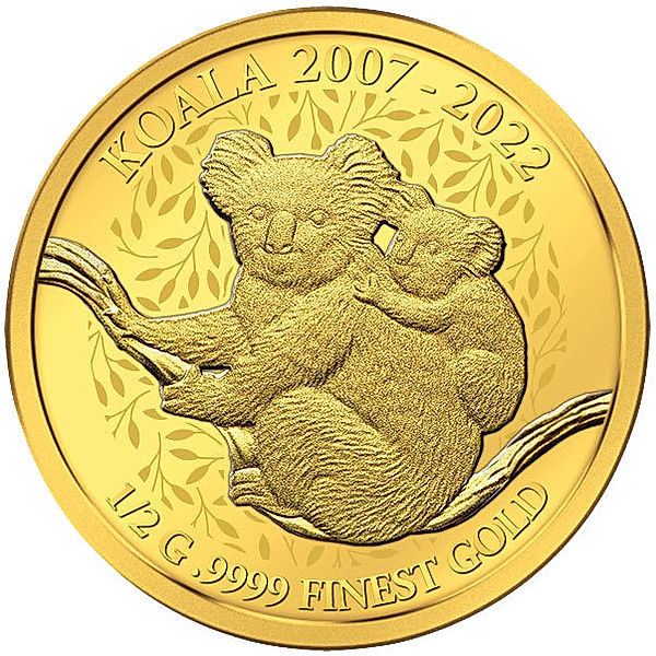 4 x 10 Dollar Barbados Goldmünzen-Set Smart Collection Koala 2022