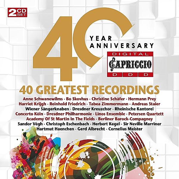 40 Greatest Recordings, Schäfer, Kowalski, Concerto Köln, Wiener Sängerknaben