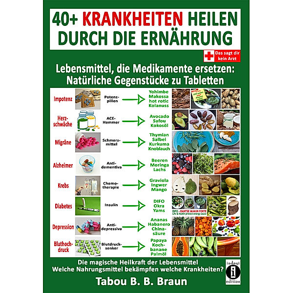 40+ Krankheiten heilen durch die Ernährung - Lebensmittel, die Medikamente ersetzen: Natürliche Gegenstücke zu Tabletten, Tabou Banganté Blessing Braun