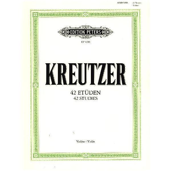 42 Etüden (Capricen), für Violine solo, Rodolphe Kreutzer