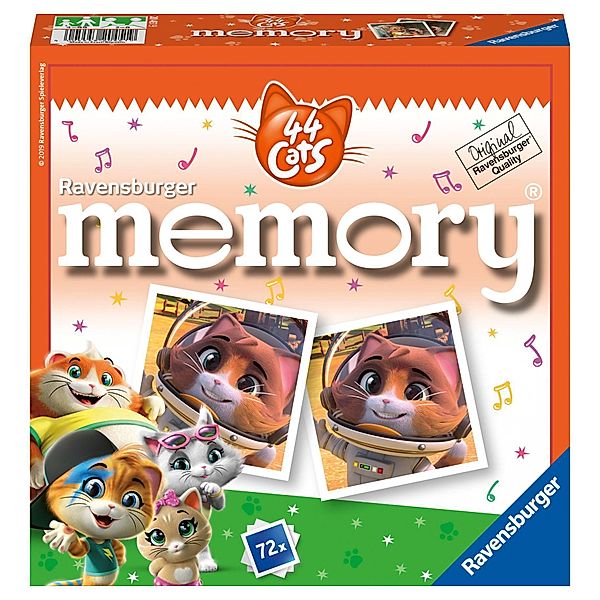 Ravensburger Verlag 44 Cats memory® (Kinderspiel), William H. Hurter