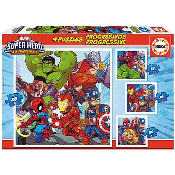 4in1 Marvel super hero (Kinderpuzzle)