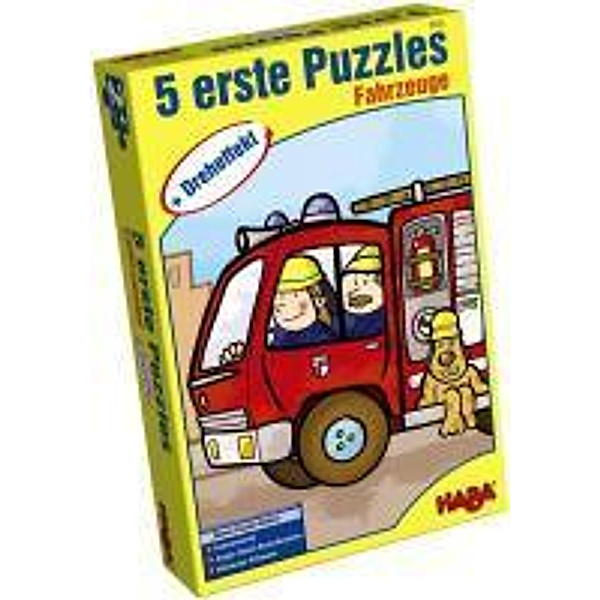 5 Erste Puzzles, Fahrzeuge mit Dreheffekt (Kinderpuzzle)
