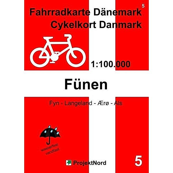 5 Fahrradkarte Dänemark / Cykelkort Danmark 1:100.000 - Fünen, Jens Uwe Mollenhauer