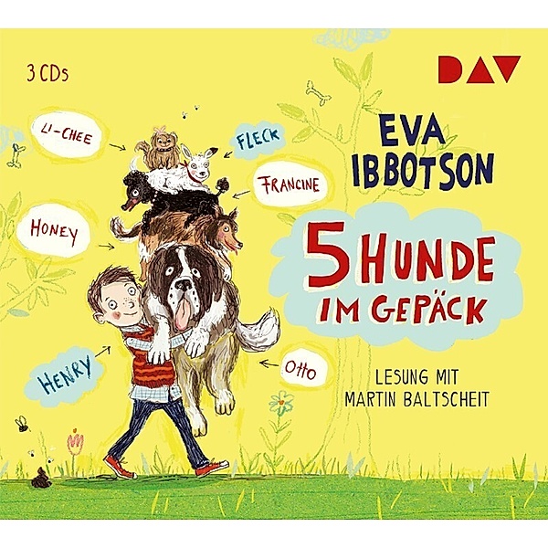 5 Hunde im Gepäck,3 Audio-CDs, Eva Ibbotson