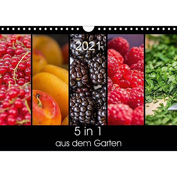 5 in 1 - aus dem Garten (Wandkalender 2021 DIN A4 quer), Petra Neuner-Gyß, Harald Neuner
