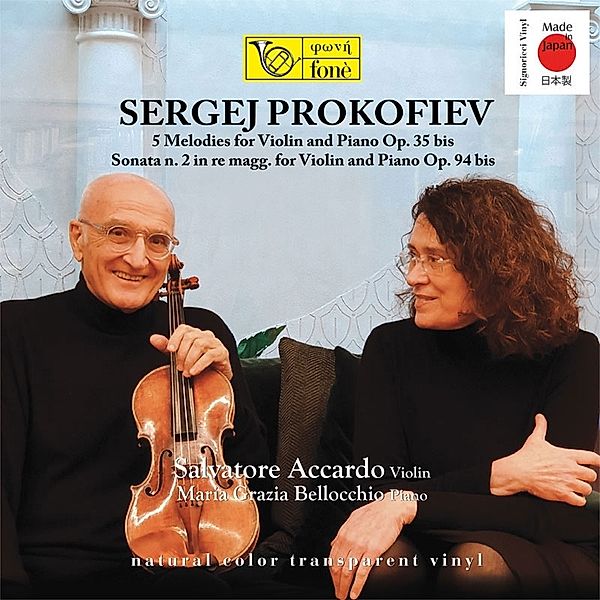 5 Melodies For Violin & Piano,Sonata 2 (Transpare (Vinyl), Salvatore Accardo & Maria Grazia Bellocchio