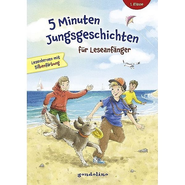 5 Minuten Jungsgeschichten für Leseanfänger mit Silbenfärbung ab 6 Jahren