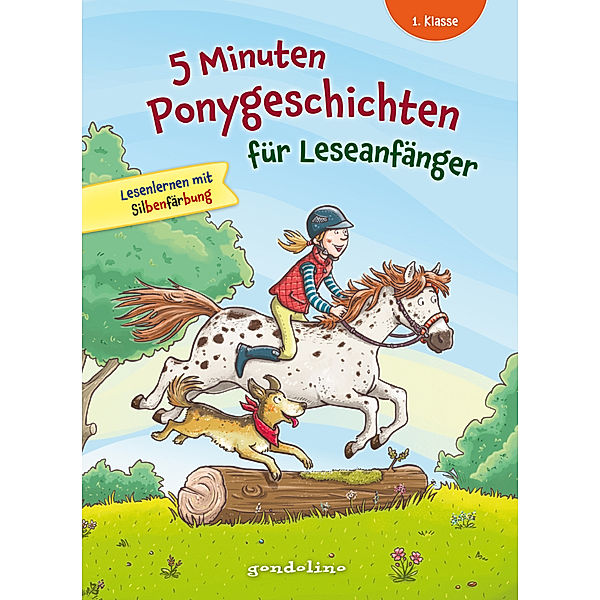 5 Minuten Ponygeschichten für Leseanfänger, 1. Klasse - Lesenlernen mit Silbenfärbung