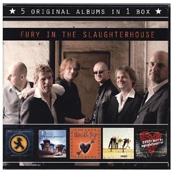 5 original albums in 1 box, 5 Audio-CDs, Fury In The Slaughterhouse