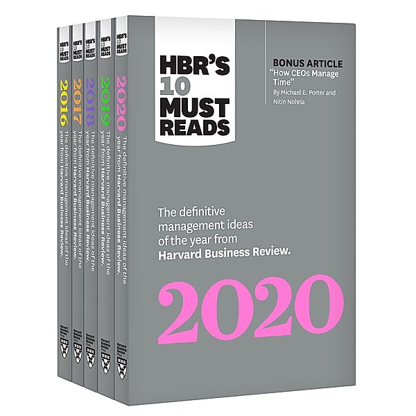 5 Years of Must Reads from HBR: 2020 Edition (5 Books), Harvard Business Review, Michael E. Porter, Joan C. Williams, Adam Grant, Marcus Buckingham