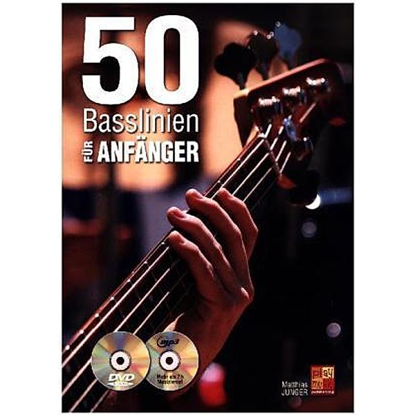50 Basslinien für Anfänger - Bass Gitarre Buch CD DVD Buch