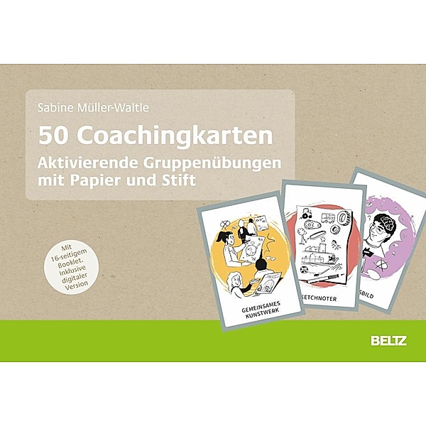 50 Coachingkarten Aktivierende Gruppenübungen mit Papier und Stift, m. 1 Beilage, m. 1 E-Book, Sabine Müller-Waltle