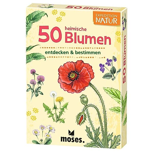 moses Verlag 50 heimische Blumen entdecken & bestimmen, Carola von Kessel, Jürgen Paeger